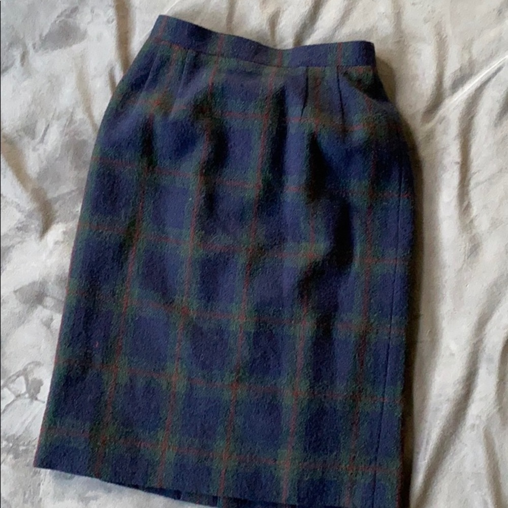 Vintage Burberry Plaid Skirt from Japan Size XS Extra Small X-Small